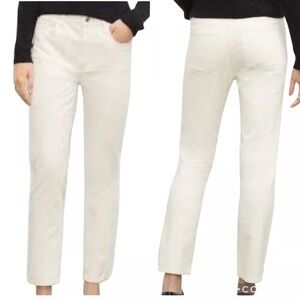 NWT Club Monaco High Rise Corduroy Jeans - Cream Size 25